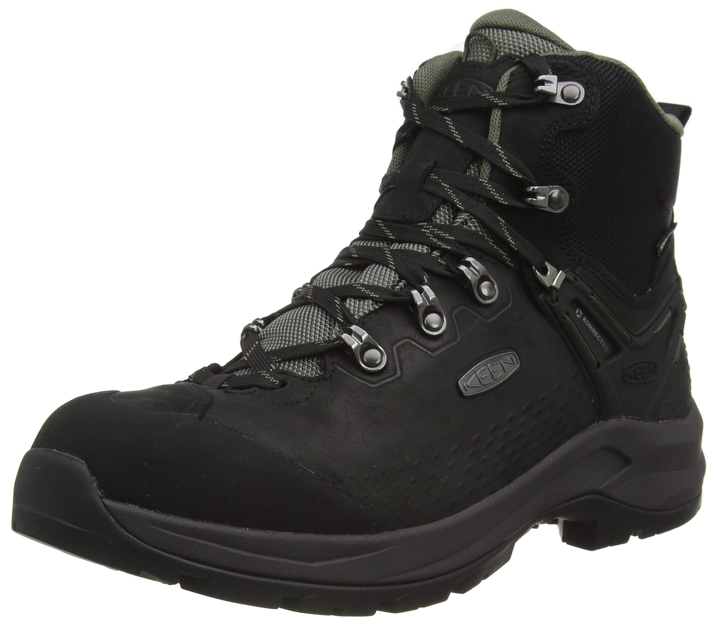 KEEN Men's Wild Sky Mid Height Waterproof Hiking Boots - Lightweight Outdoor Trekking Shoes for Men, Durable Traction Hiking Boots for Mountain, Trail & Camping Adventures