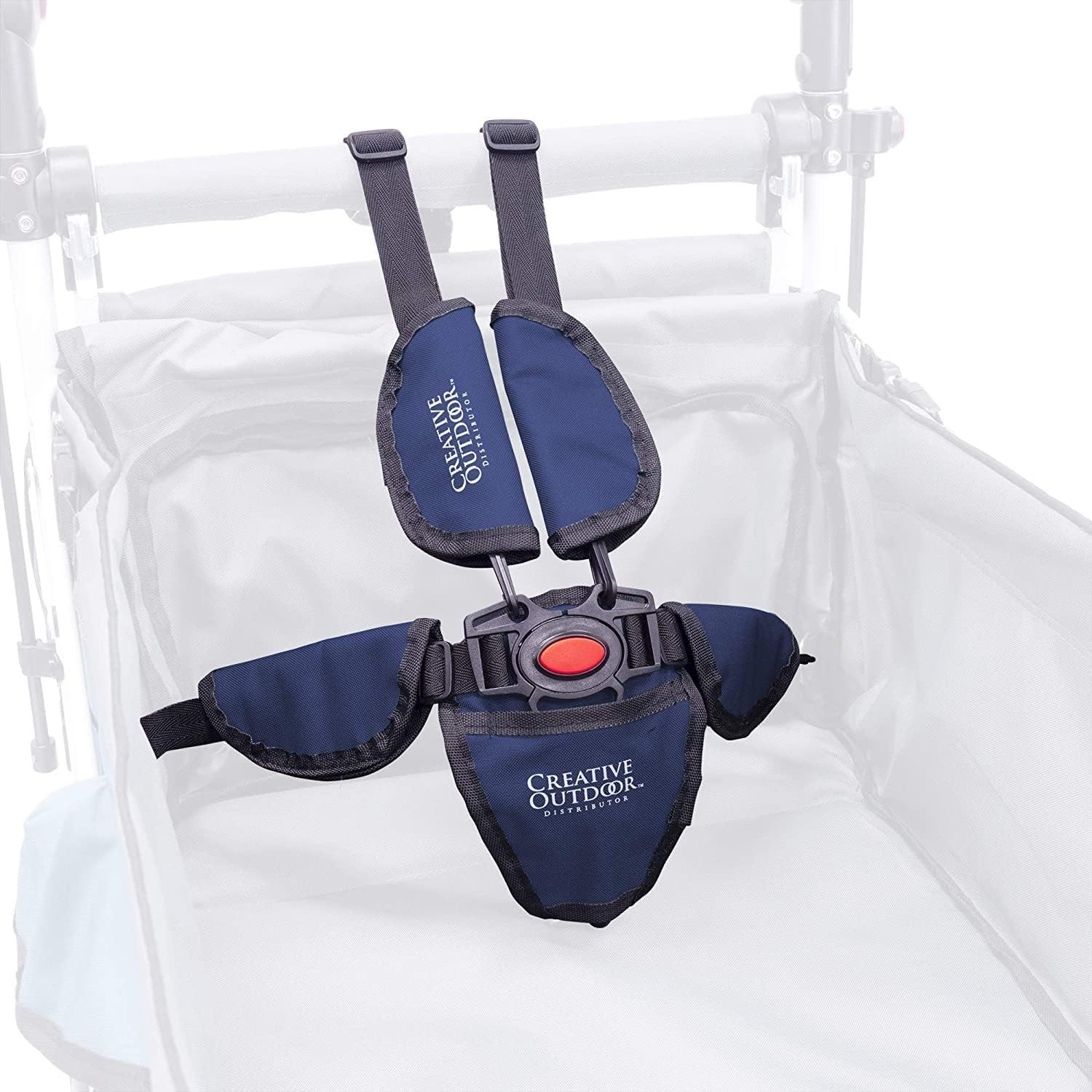 Best Collapsible Outdoor Wagon for Kids - Push Pull Stroller with Canopy, Foldable Cart for Beach, Park, Garden & Tailgate (Navy Blue & Grey) - Perfect for Family Outings, Picnics & Outdoor Adventures