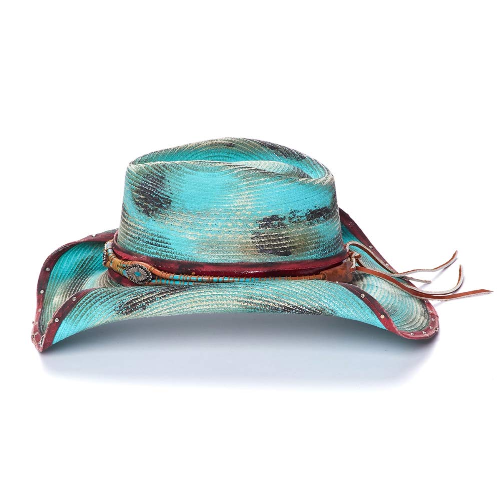 Stampede ONE Western Hat for Women - Blue Cowboy Hat for Outdoor & Rodeo