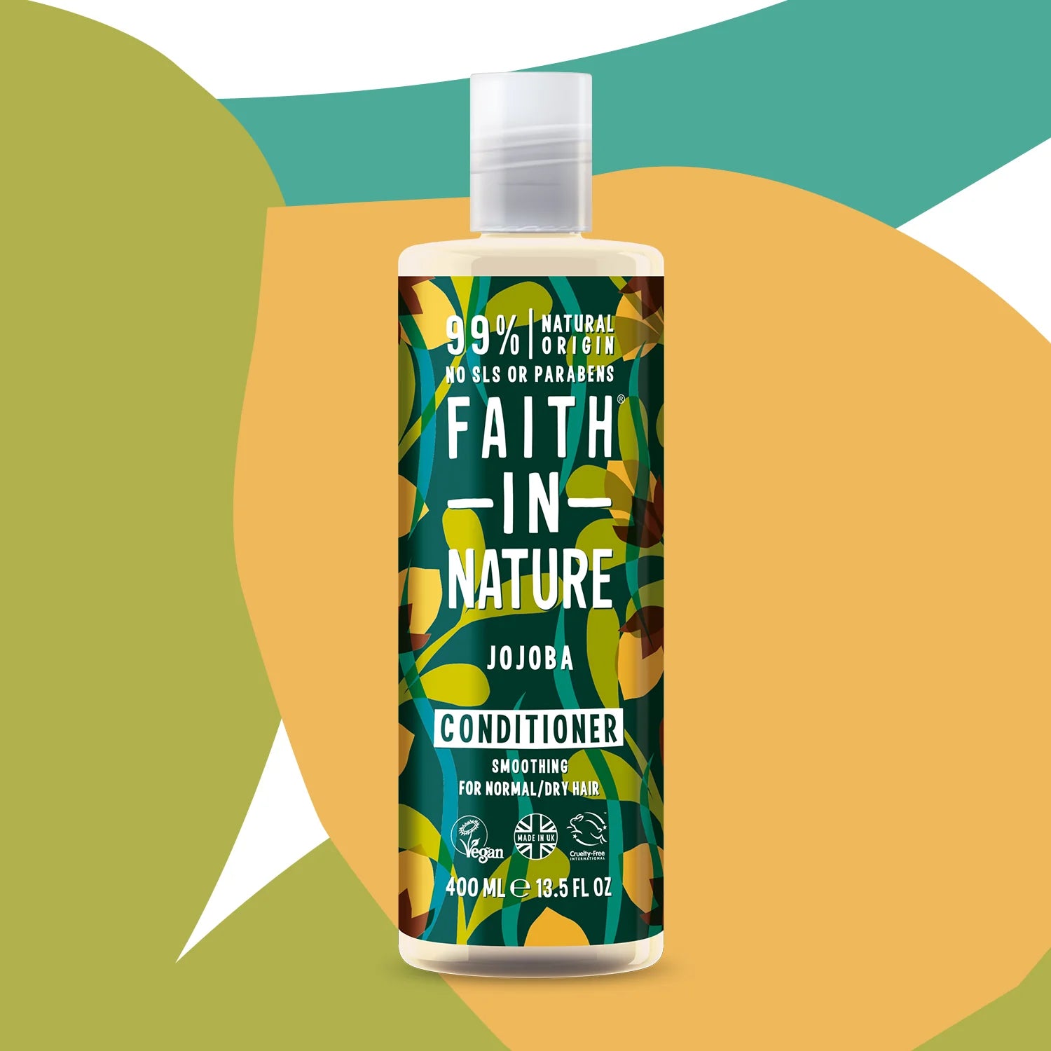 Faith in Nature Shea & Argan Conditioner 400ml - Natural Hair Moisturizer for Dry & Damaged Hair - Vegan & Cruelty-Free - Perfect for Daily Hydration & Repair