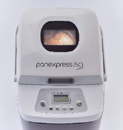 Ariete 132 Panexpress 750 Bread Maker Machine - 500W, LCD Display, 19 Programs, 3 Browning Levels, Silver - Perfect for Home Baking, Fresh Bread & Gluten-Free Recipes