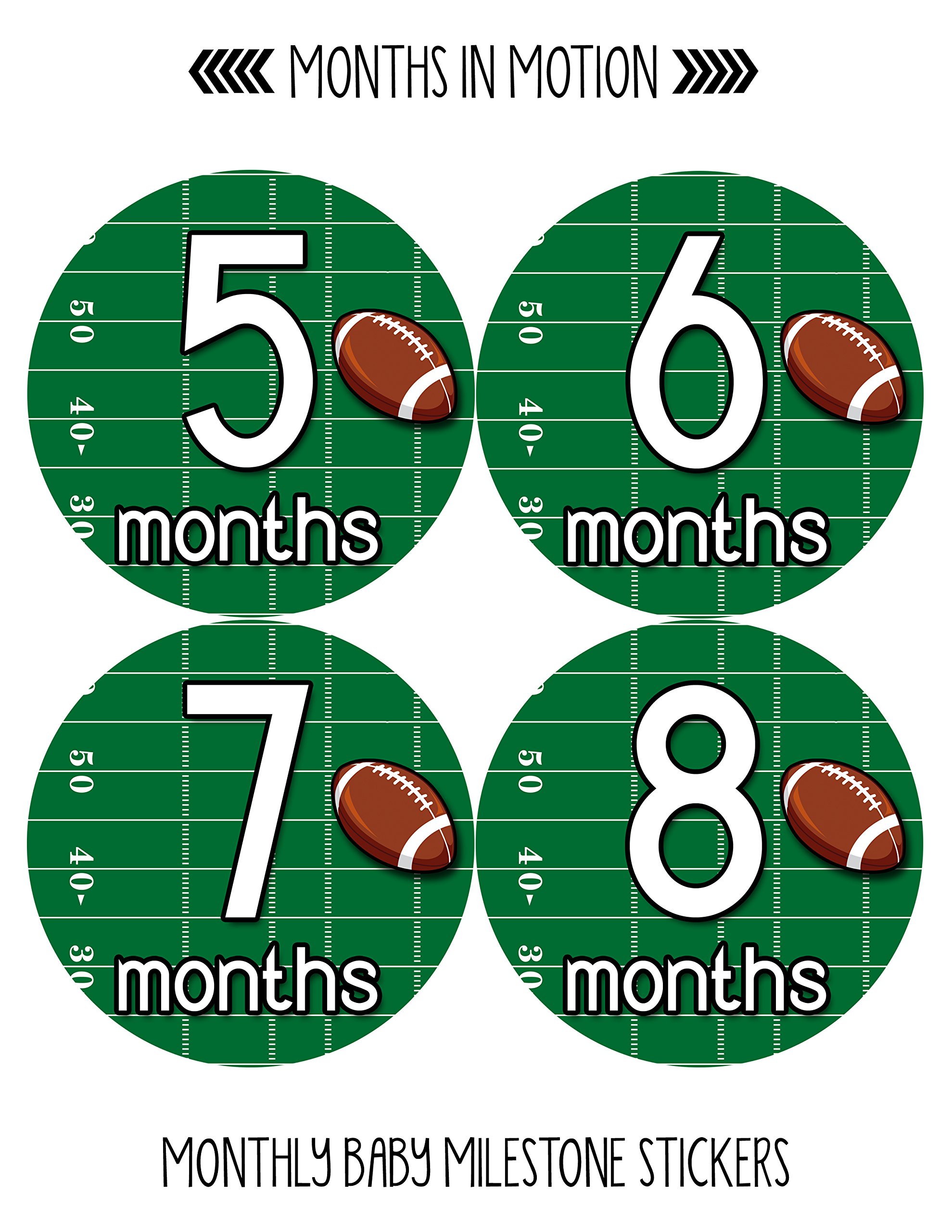 Baby Monthly Milestone Stickers for Newborn Boys - Adhesive Photo Props for First Year Growth Tracking - Perfect for Baby Photo Shoots, Scrapbooking & Memory Keepsakes