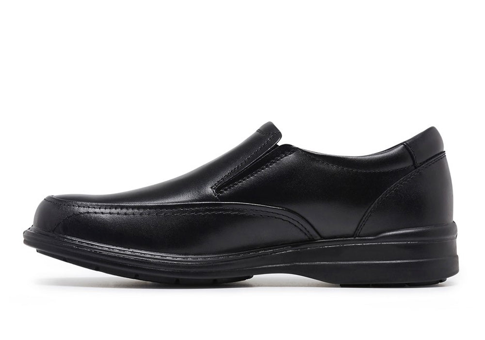 Hush Puppies Men's Leather Dress Shoes - Wide Fit Comfortable Business & Formal Shoes for Office, Wedding & Special Occasions