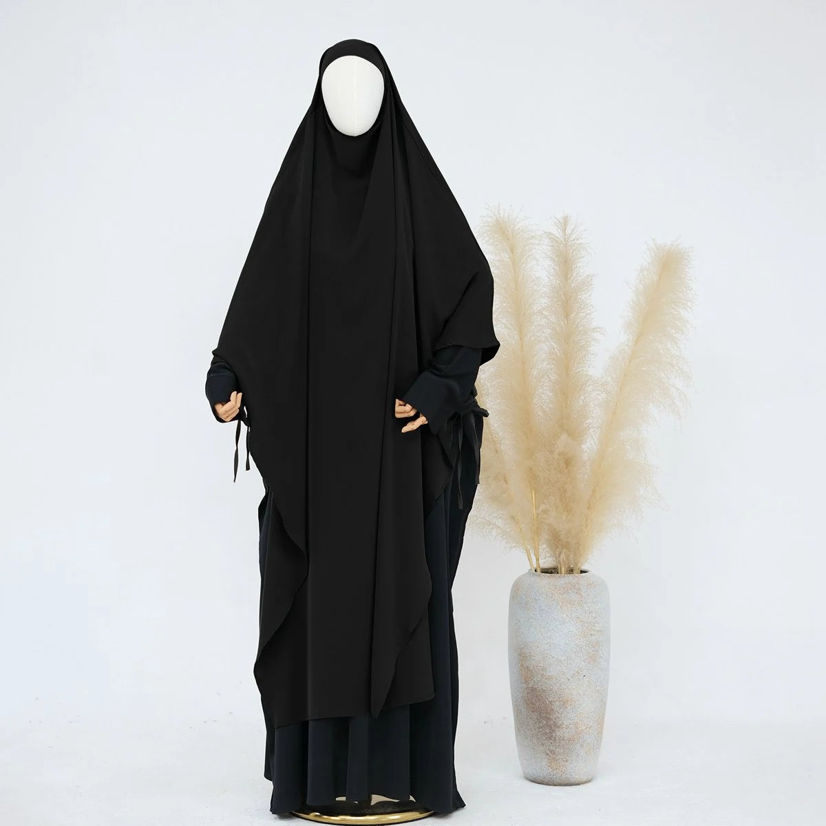 Extra Long Khimar - Full Length Islamic Prayer Dress for Women - Modest Muslim Abaya for Prayer, Mosque & Special Occasions