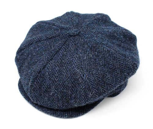 Classic Blue & Black Herringbone