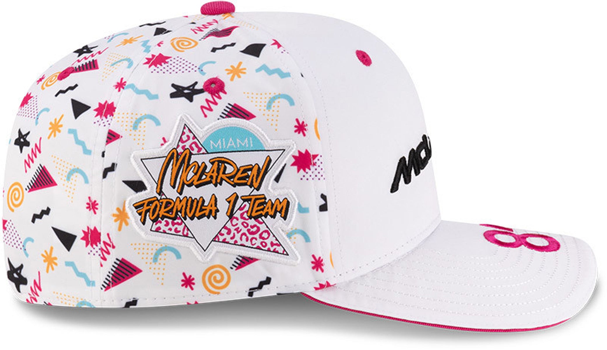 McLaren F1 New Era 9Seventy Oscar Piastri Miami GP Stretch Snapback Driver Cap - Official F1 Racing Hat for Men, Adjustable Baseball Cap for Motorsport Fans - Perfect for Grand Prix Events & Streetwear Fashion