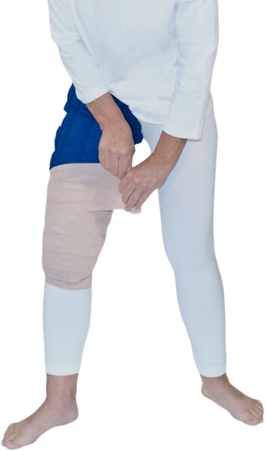 Caresia Lymphedema Compression Bandage for Thigh - Tall & Medium Size, Medical Grade Support for Swelling Relief, Post-Surgery Recovery, and Daily Comfort