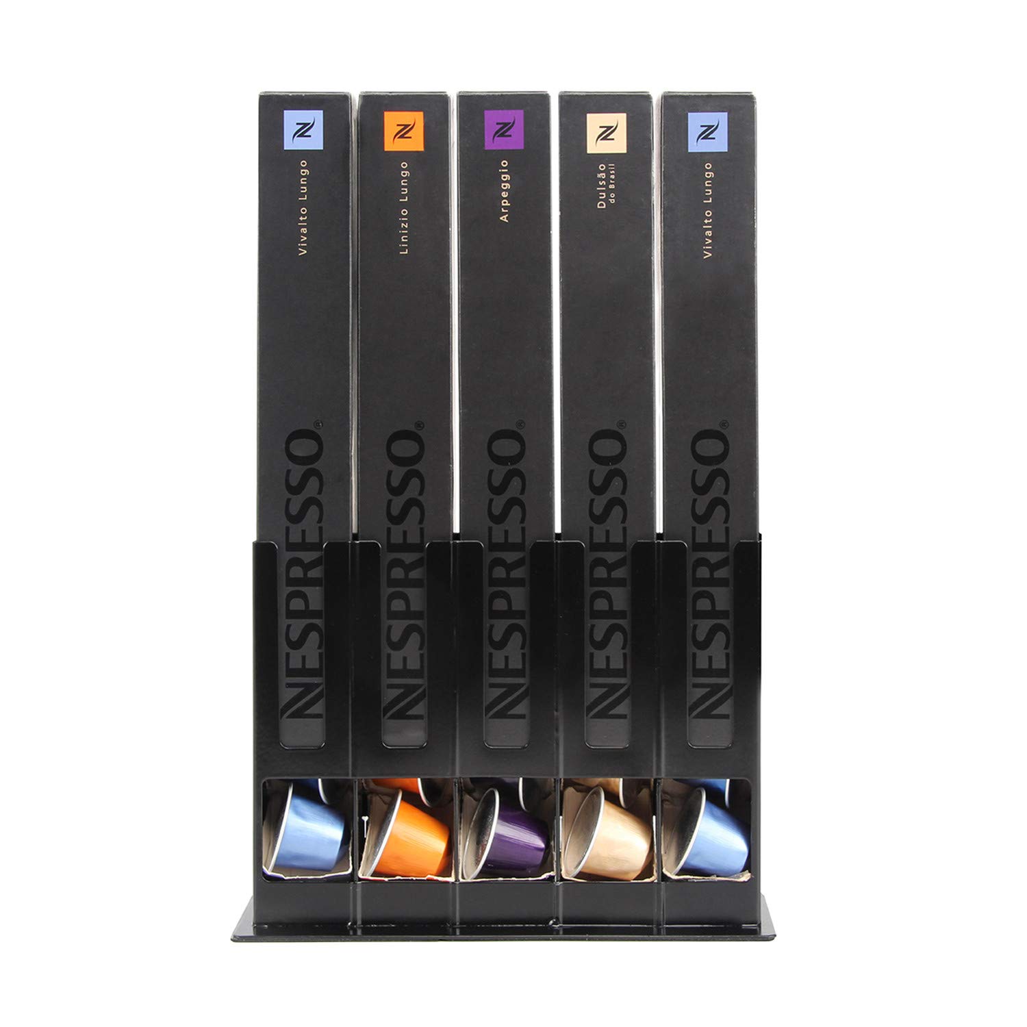 Premium Coffee Capsule Holder for Nespresso Original - 50 Pod Storage Stand | Compact & Space-Saving Design | Perfect for Kitchen Countertops, Office Desks & Coffee Stations