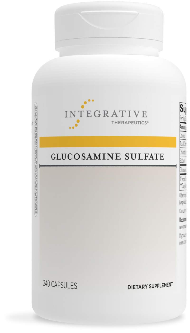 Integrative Therapeutics Glucosamine Sulfate 240 Capsules - Joint Support Supplement for Women & Men - Gluten Free, Dairy Free - Promotes Healthy Joint Mobility & Comfort - Ideal for Active Lifestyles, Athletes & Aging Adults