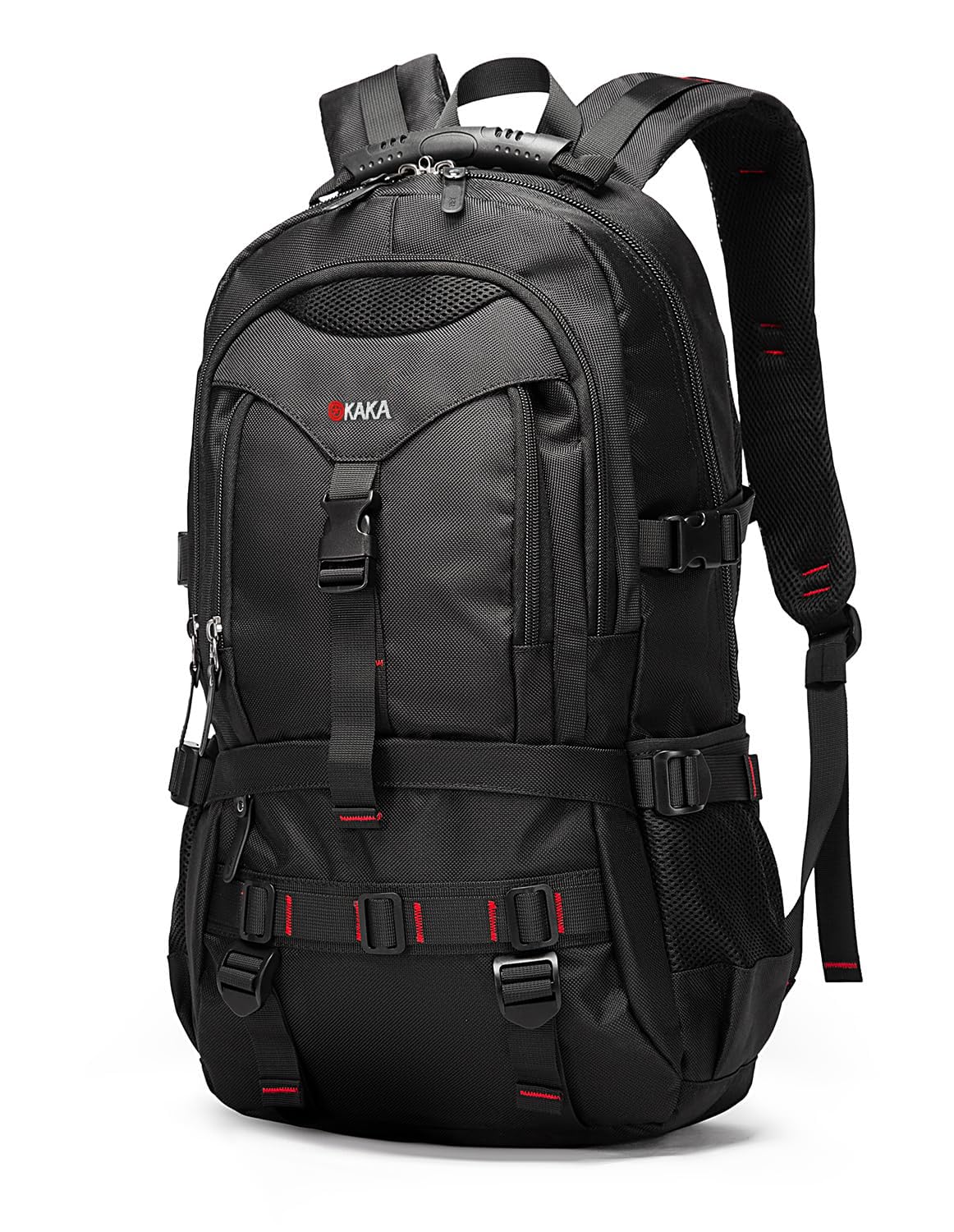 KAKA Travel Backpack TSA Approved 17.3 Inch Laptop Compartment - Waterproof Duffle Bag for Men & Women - Perfect for Air Travel, Hiking & Outdoor Adventures