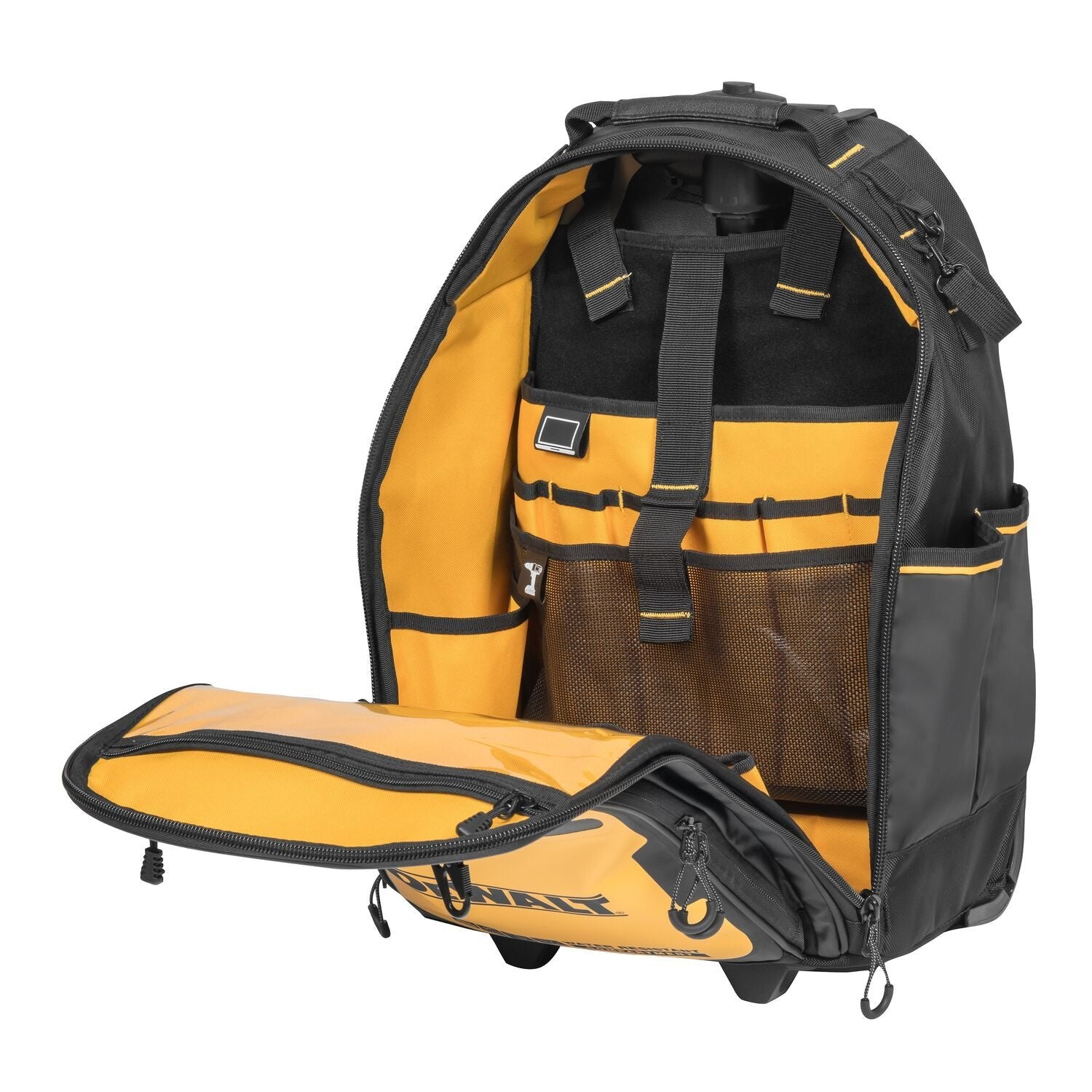 DEWALT DWST560101 PRO Rolling Tool Backpack - Heavy Duty Wheeled Backpack for Construction Tools & Equipment - Perfect for Job Sites, Contractors & DIY Projects