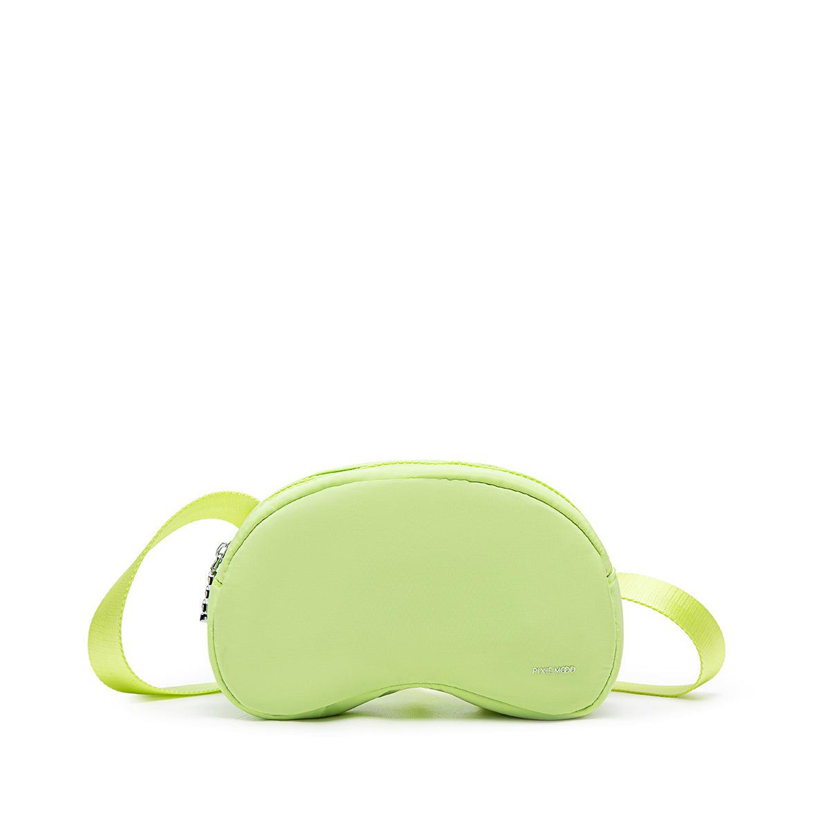 Lime Green Nylon Bean Belt Bag - Stylish & Lightweight Waist Pack for Running, Hiking, and Travel