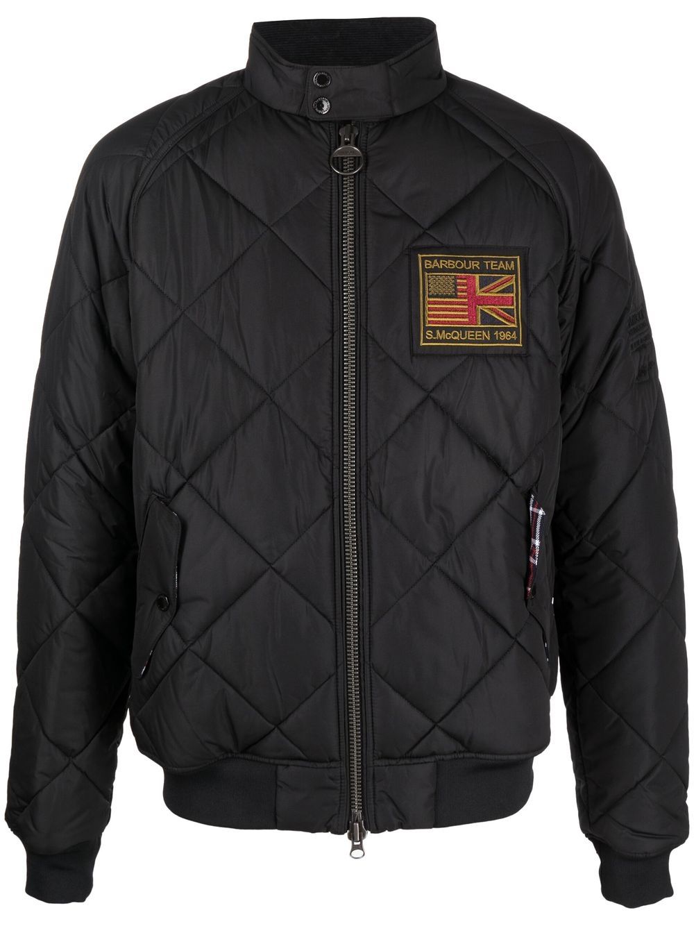 BARBOUR INTERNATIONAL Men's Waxed Cotton Motorcycle Jacket - Black | Waterproof & Windproof Outdoor Coat for Riding, Hiking & Casual Wear
