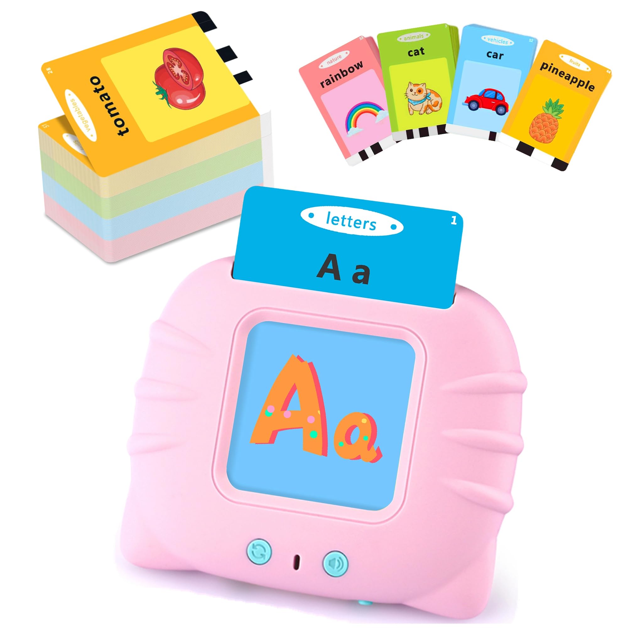 384 Words Pocket Speech for Toddlers - Educational Talking Flash Cards, Montessori Sensory Toys for 1-5 Year Old Girls & Boys | Perfect Birthday Gift & Autism Learning Toy for Preschool Kids | Enhance Early Vocabulary & Speech Development at Home or Classroom