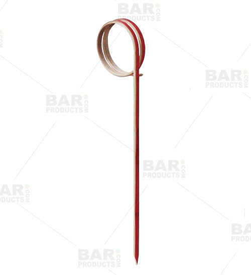 BarConic® Bamboo Cocktail Picks Set with Display Stand - 24pcs Reusable Drink Stirrers for Martini, Garnish, Appetizers & Party Decor - Perfect for Home Bars, Cocktail Parties & Wedding Receptions