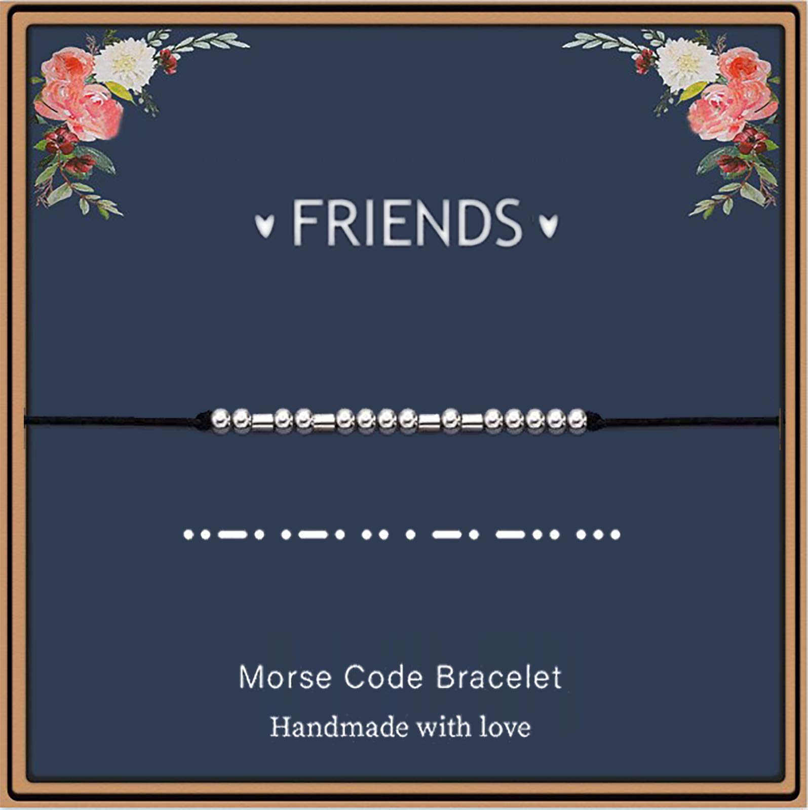 Morse Code Bracelet for Women - Inspirational Jewelry Gift for Her, Best Friend, Birthday, Graduation - Perfect for Daily Wear, Special Occasions & Meaningful Surprises