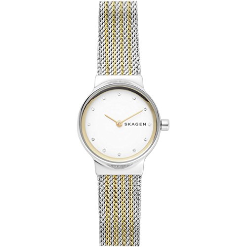 White and Gold Tone