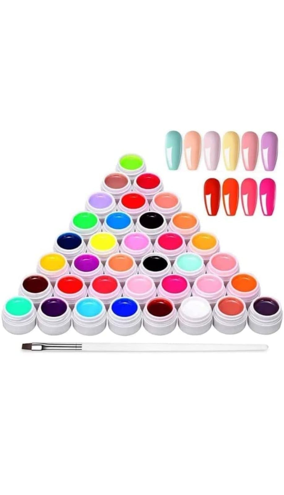 BOLT BEE 36 Colors UV LED Gel Nail Polish Set with Gel Brush - Professional Salon & DIY Home Manicure Kit for Long-Lasting Nail Art Designs