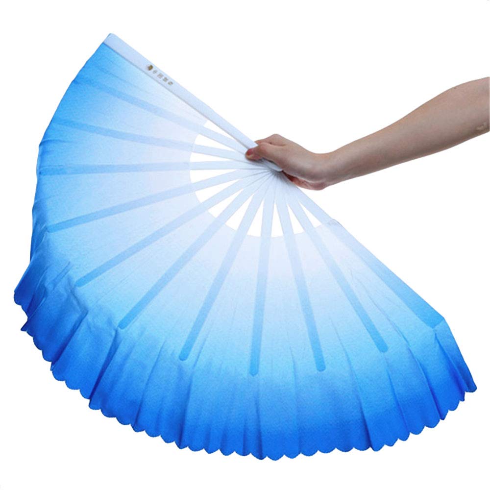 ZooBoo 13 Inch Plastic Kung Fu Tai Chi Fan Set - Left & Right Hand Folding Martial Arts Fan for Dance, Performance, and Fitness Training - Perfect for Tai Chi, Wushu, and Traditional Chinese Dance Practice