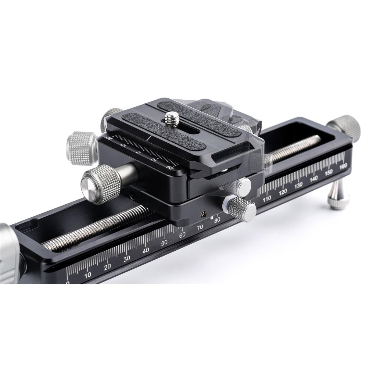 NiSi Macro Focusing Rail NM 180 with 360 Degree Rotating Clamp - Precision Macro Photography Accessory for DSLR & Mirrorless Cameras - Perfect for Product, Jewelry & Nature Photography