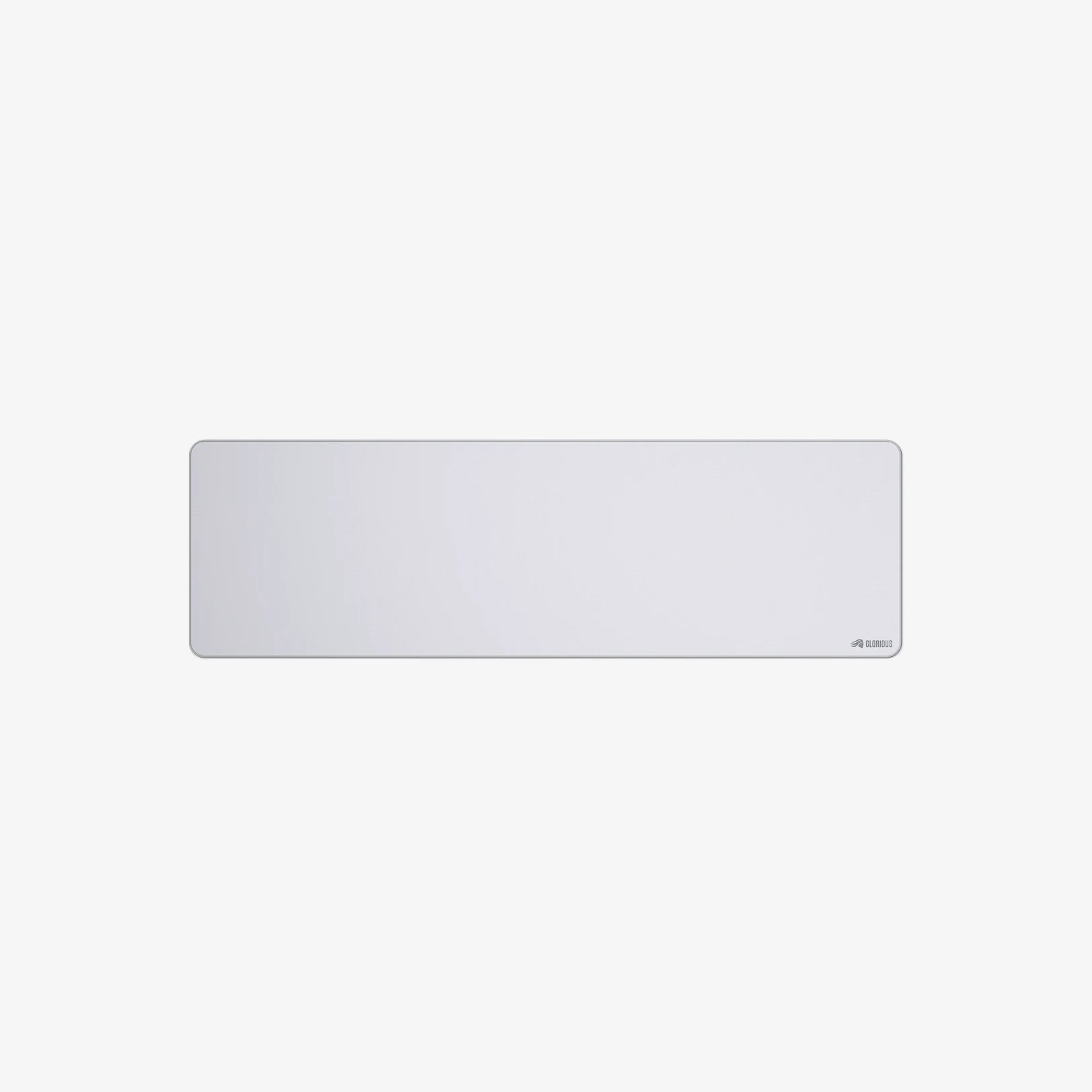 GMP 2 White Stitched Cloth Gaming Mouse Pad - Large Non-Slip Surface for PC & Laptop - Perfect for Esports, Office Work & Home Gaming Setup
