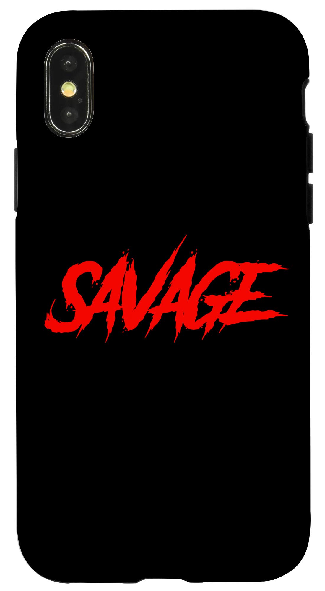 Premium iPhone X/XS Savage Case - Shockproof & Scratch-Resistant Red Protective Cover for iPhone X/XS - Perfect for Outdoor Adventures, Travel & Daily Use