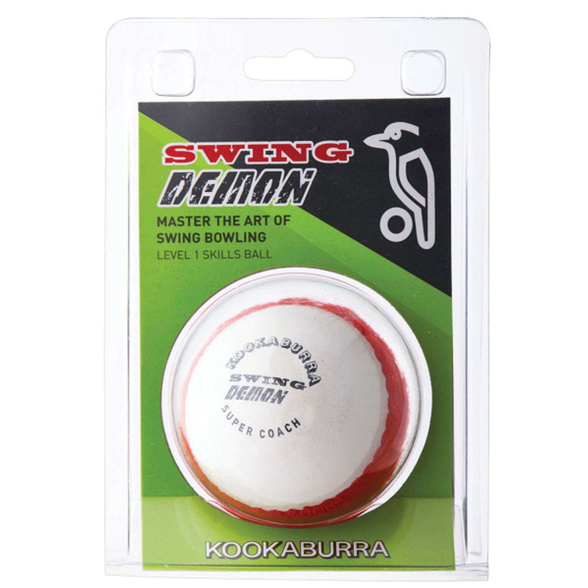 Kookaburra Swing Demon Cricket Training Ball - Improve Batting Skills & Techniques | Perfect for Cricket Practice, Coaching Drills & Match Preparation