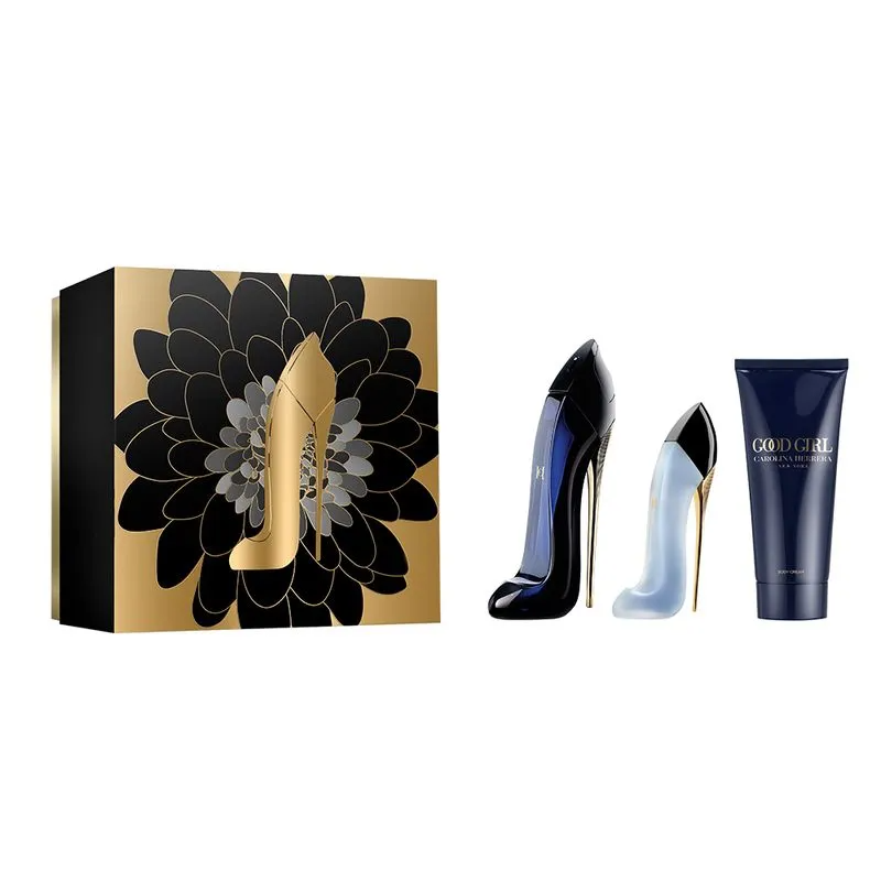 Carolina Herrera Good Girl 3-Piece Women's Perfume Gift Set - Eau de Parfum, Body Lotion & Shower Gel - Perfect for Valentine's Day, Birthday & Anniversary Gifts