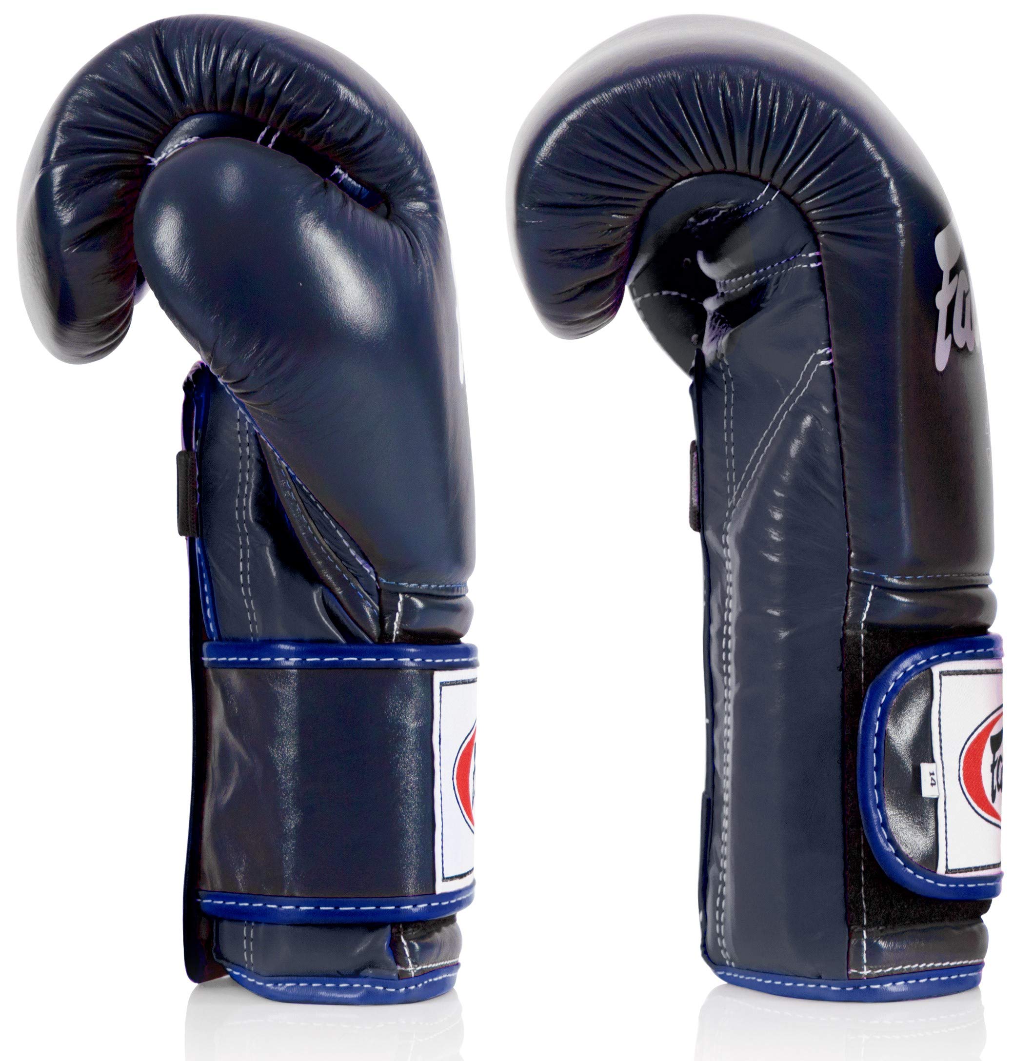 Fairtex BGV9 Muay Thai Boxing Gloves for Professionals & Trainers - Mexican Style MMA Gloves for Hard Hitters | Lightweight Shock-Absorbent Martial Arts Training Gloves | Perfect for Sparring, Bag Work & Competition