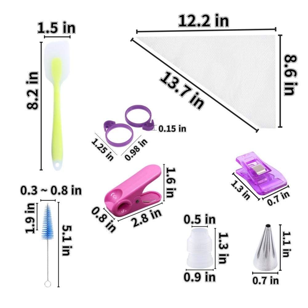 Premium Cake Decorating Tips Set - 50 Pcs Baking Nozzles & Piping Bags Kit for Professional Cupcake, Cookie & Dessert Decorating - Essential Cake Making Supplies for Home Bakers & Party Treats
