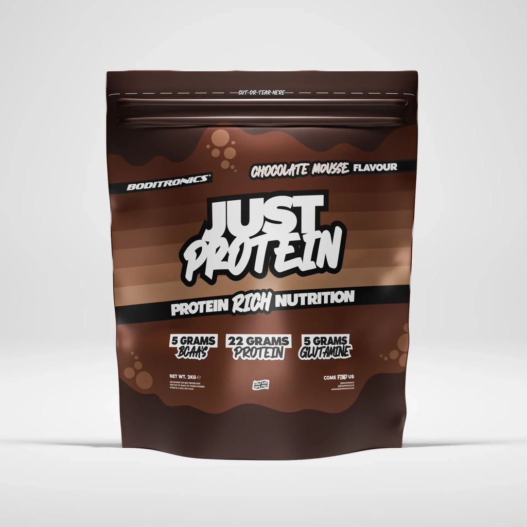 Boditronics Just Protein 2kg - Premium Whey Protein Powder for Muscle Growth & Recovery - Ideal for Gym Workouts, Weight Loss & Healthy Lifestyle