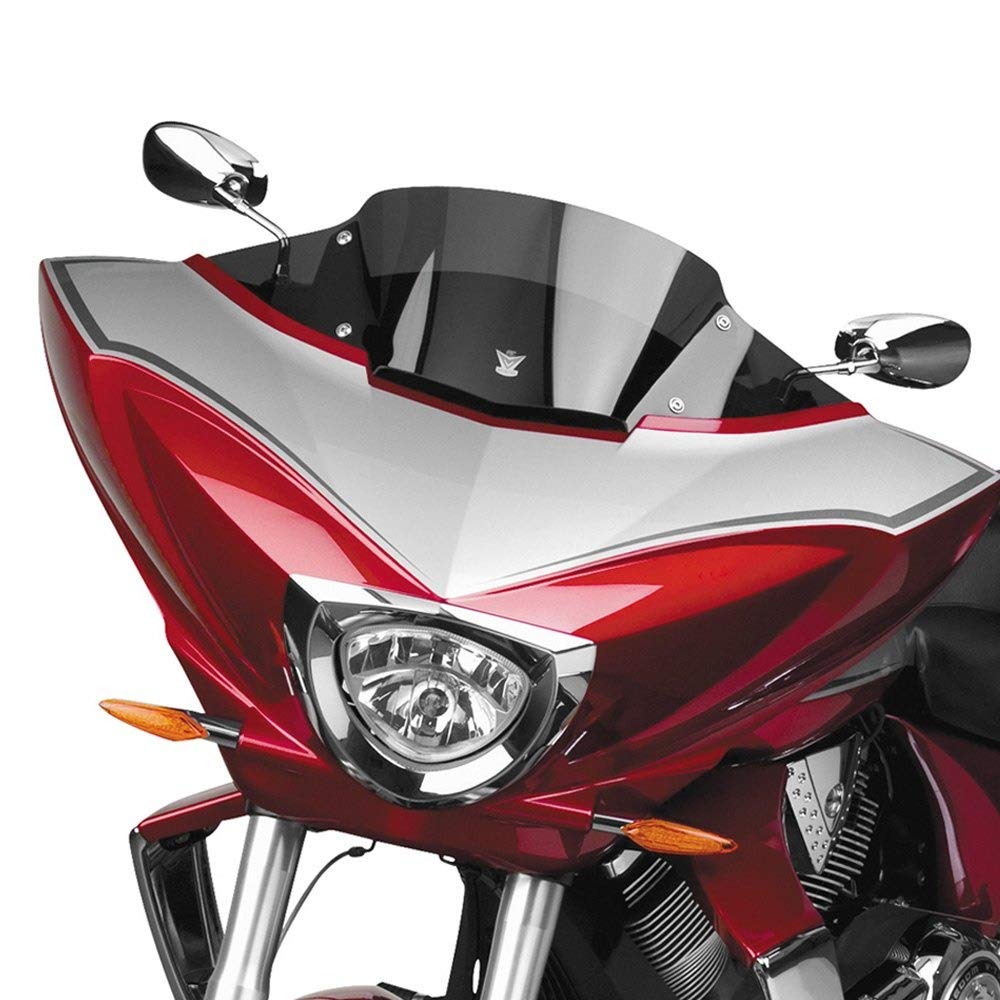 National Cycle N20700 VStream Windshield - 12.25 Inches Clear Motorcycle Windshield for Harley, Honda, Yamaha - Perfect for Touring & Long Rides