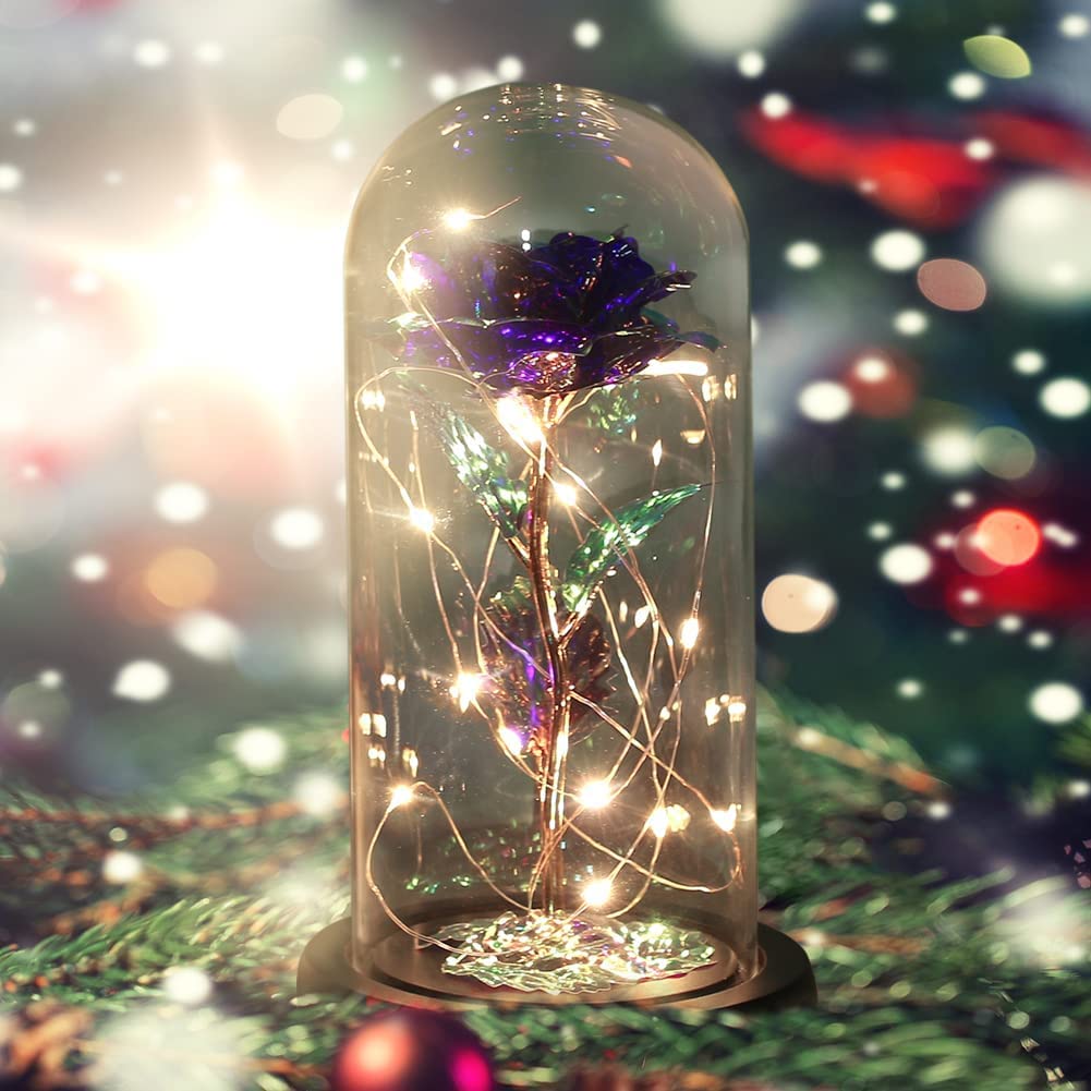 Artificial Galaxy Rose - Unique Birthday Gift for Women, Mom, Wife, Sister | Perfect for Housewarming, Wedding, Mother's Day, Valentine's, Anniversary & Christmas | Elegant Home & Office Decor
