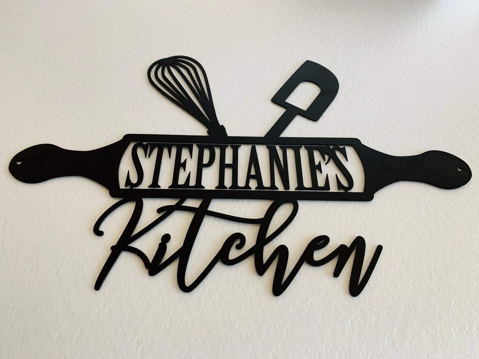 Custom Metal Kitchen Sign - Personalized Wall Art for Mom & Grandma | Home Decor, Mother's Day Gift, Housewarming Present | Perfect for Farmhouse, Rustic & Modern Kitchens (Design 1)