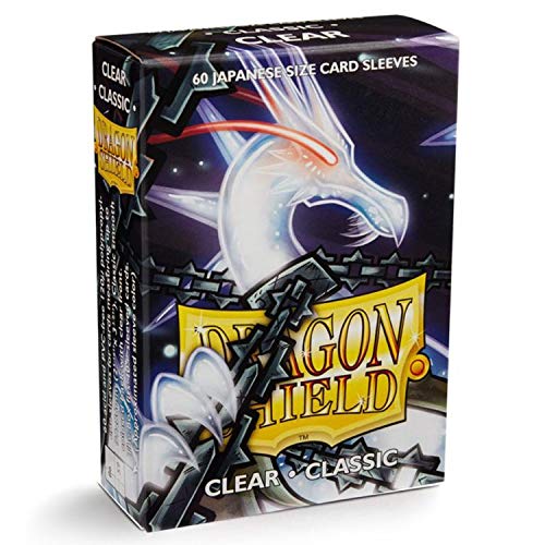 Arcane Tinmen ATM10601 Dragon Shield Japanese Size Clear Card Sleeves - 60 Pack | Perfect for MTG, Yu-Gi-Oh!, and Collectible Card Game Protection