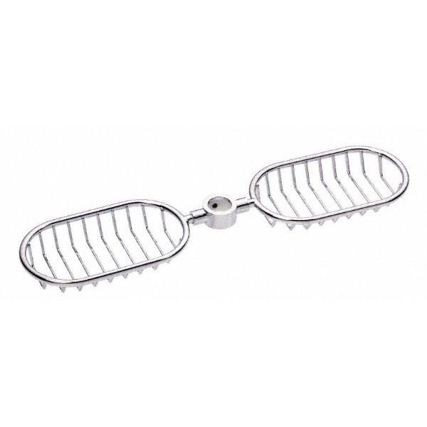 Danze Chrome Handheld Shower Head with Adjustable Slidebar Mount and Wire Basket Shelves - Perfect for Bathroom Renovation and Spa-Like Shower Experience