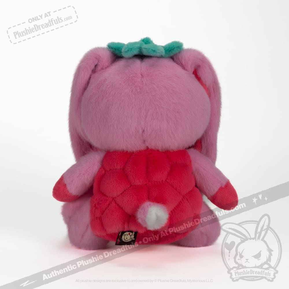 Plushie Dreadfuls Raspberry Bunny Stuffed Animal Toy - Soft Cuddly Bunny Plush for Kids, Gift & Home Decor