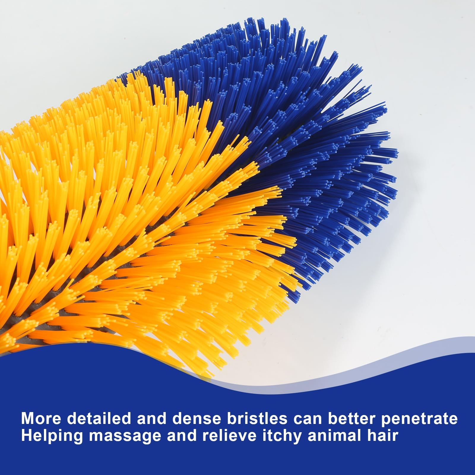 2PCS Livestock Scratching Brush for Cows, Horses & Goats - Durable Animal Back Scratcher for Grooming & Comfort - Perfect for Barns, Stables & Farms