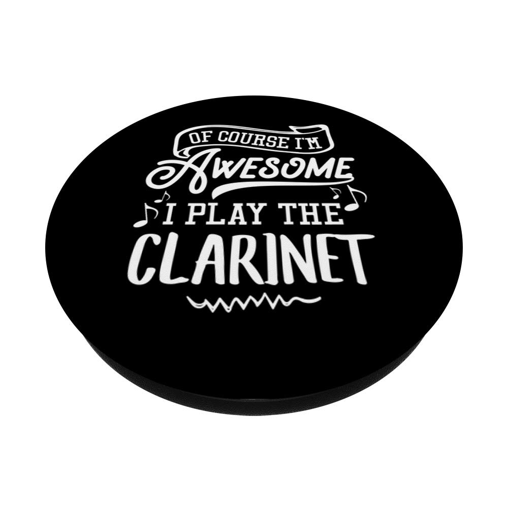 Clarinet Phone Grip Stand - Swappable PopGrip for Phones & Tablets | Music Lovers Gift