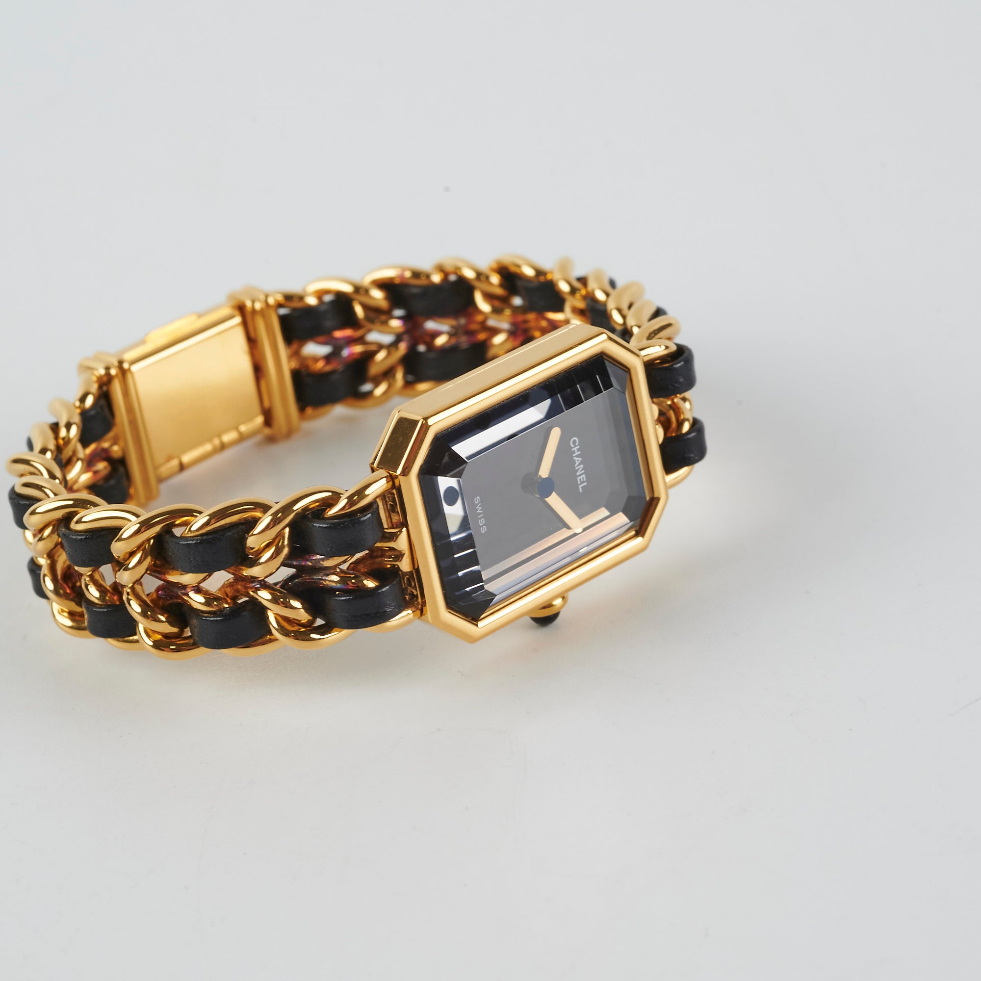 Chanel Premier Medium Black Gold Luxury Watch for Women - Elegant Dress & Formal Occasions