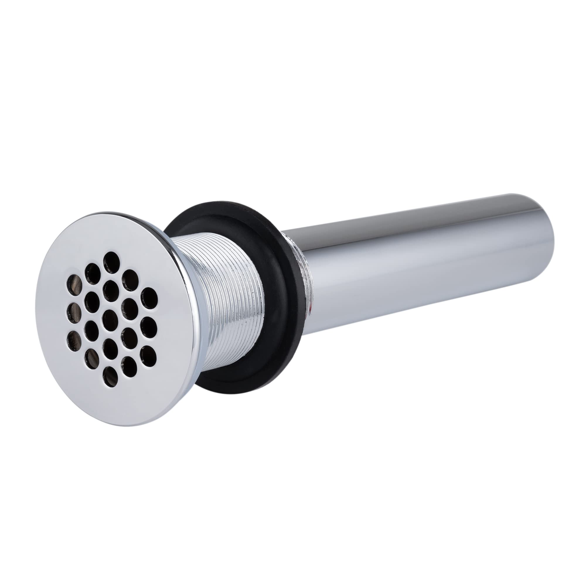 Artiwell Chrome Plated Grid Drain Strainer Assembly for Bathroom Sink - No Overflow, C.O. Plug Grid Lavatory Drain - Perfect for Modern Bathrooms & Vanities