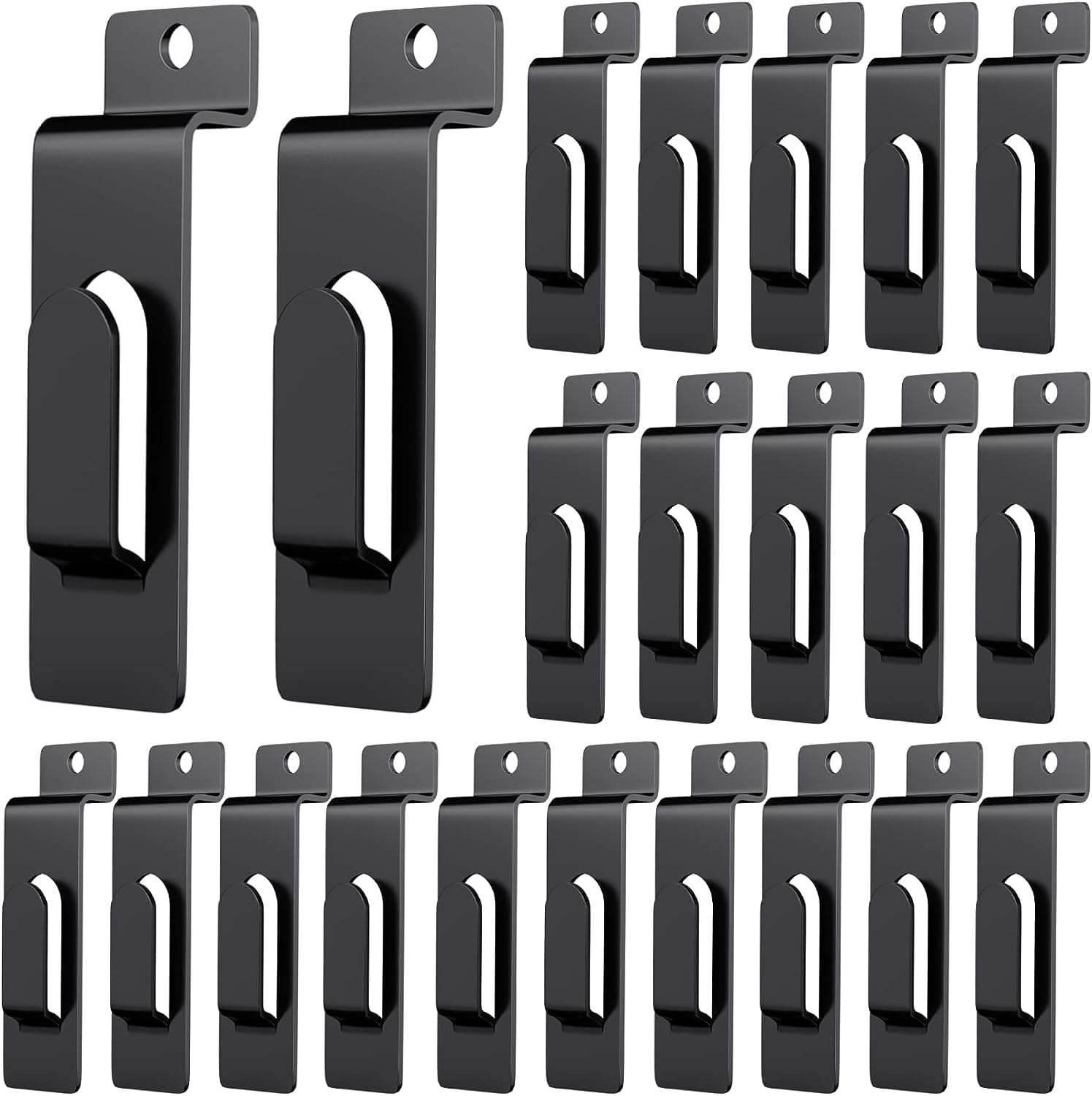 20 Pack Heavy Duty Slatwall Utility Hooks - Commercial Grade Metal Display Hangers for Photo Frames, Paintings & Artwork - Perfect for Retail Stores, Galleries & Home Organization (Slatwall Accessories & Panel Hooks)