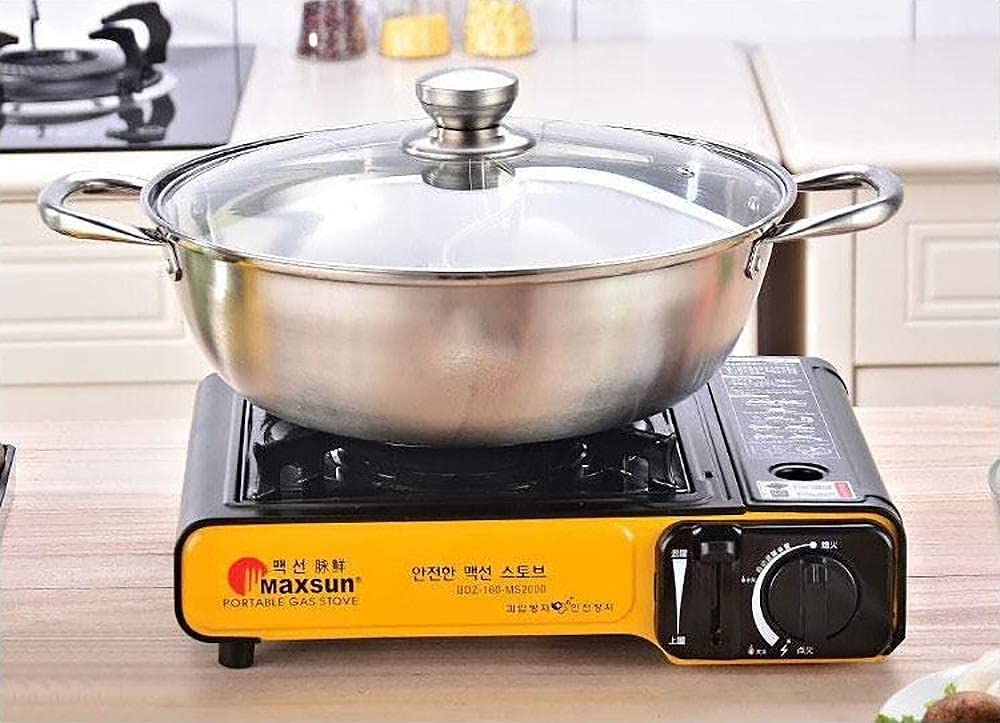 Premium 304 Stainless Steel Shabu Shabu Hot Pot Set - 11