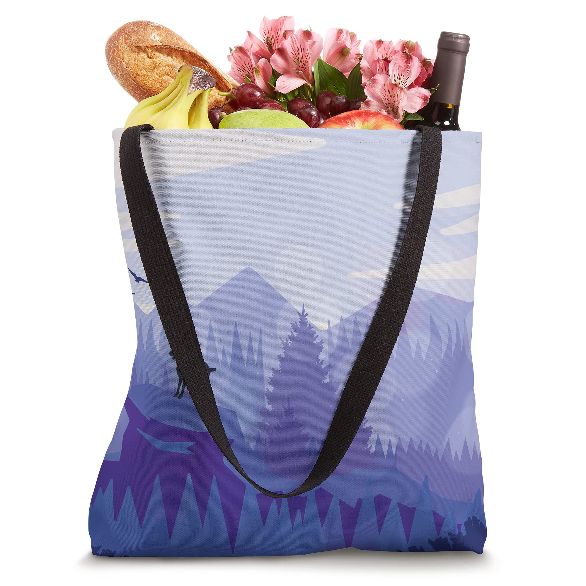 Goat Mountain Tote Bag - Durable Canvas Shoulder Bag for Women & Men - Perfect for Shopping, Beach, Work & Travel Accessories