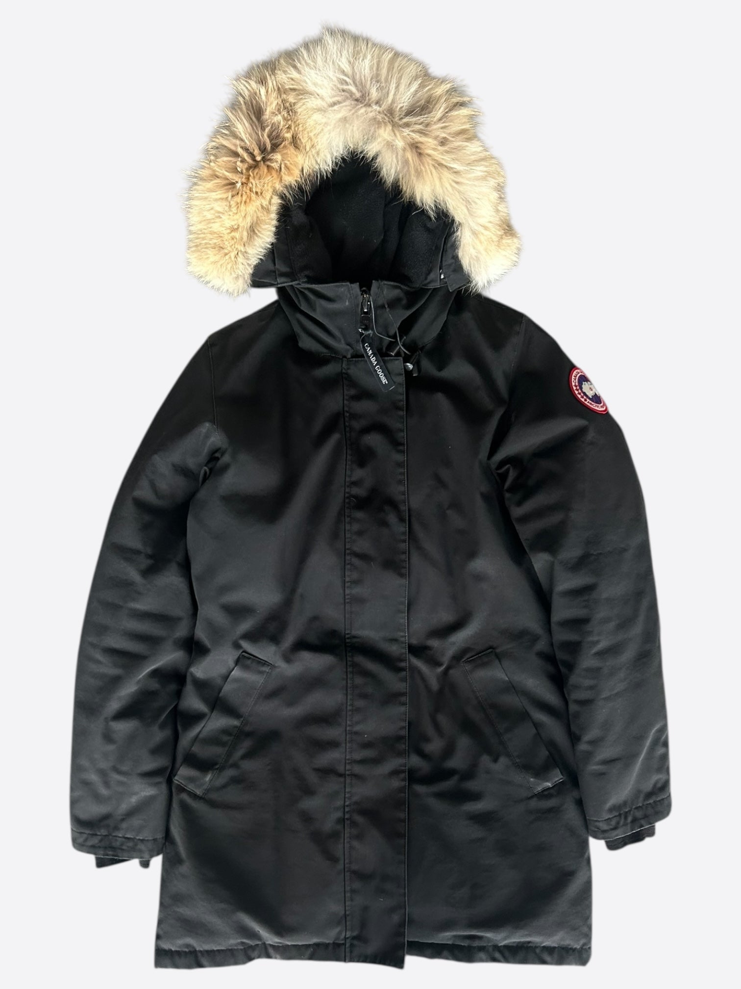 Canada Goose Black Victoria Women's Winter Jacket - Waterproof Down Parka Coat for Cold Weather - Perfect for Outdoor Activities, Skiing & City Wear