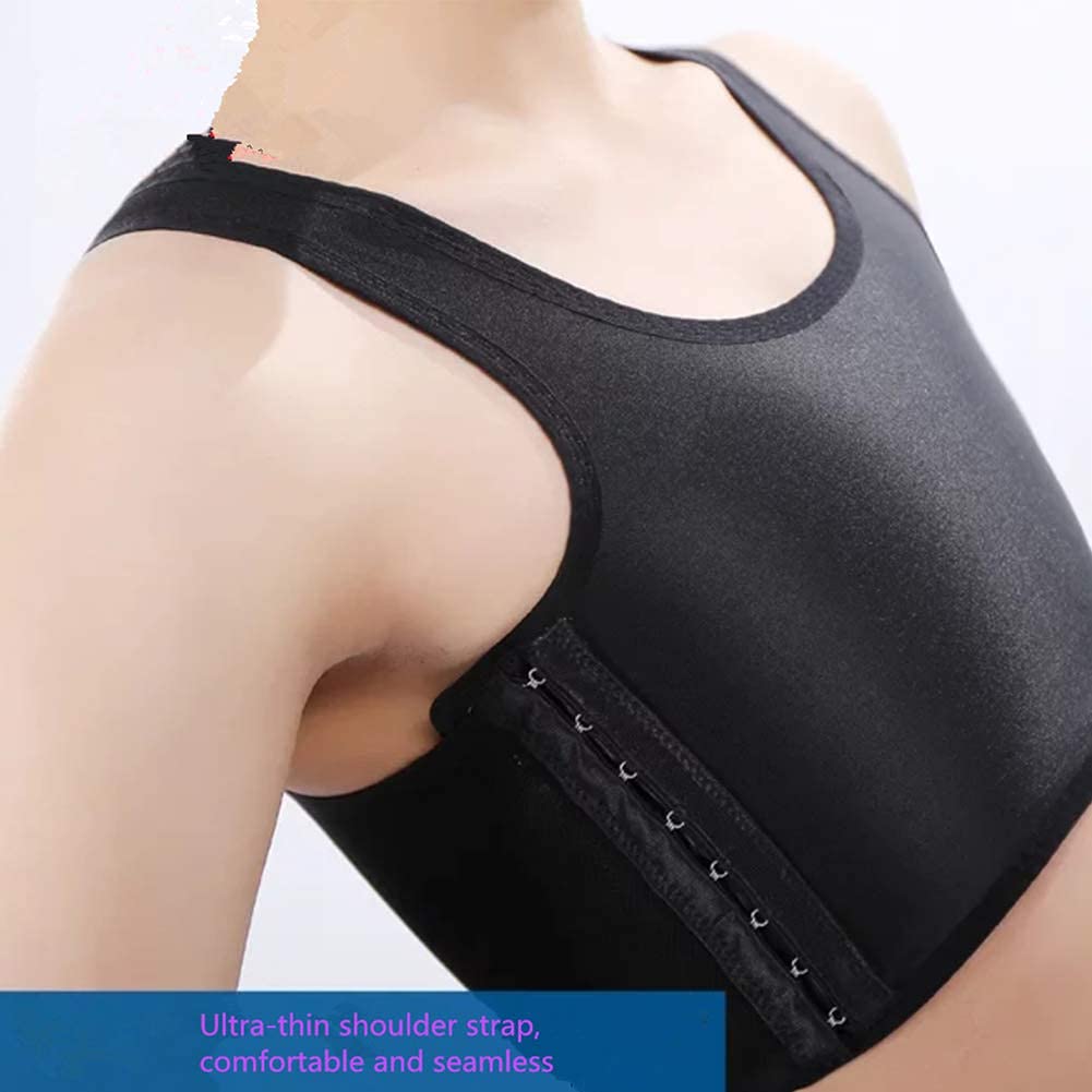 Women's Corset Sports Bra - Hook Vest Top with Straps, Slim Fit Tank for Workout & Binders - Perfect for Yoga, Gym, Running & Tomboy Fashion