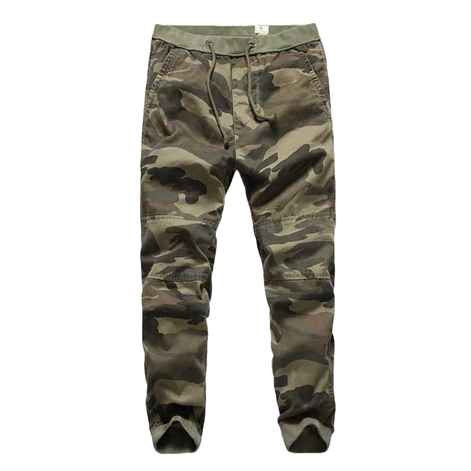 FiveShops Men's Camouflage Joggers - Army Style Cargo Pants with Cotton Comfort for Casual Wear | Perfect for Outdoor Activities, Hiking, and Street Fashion