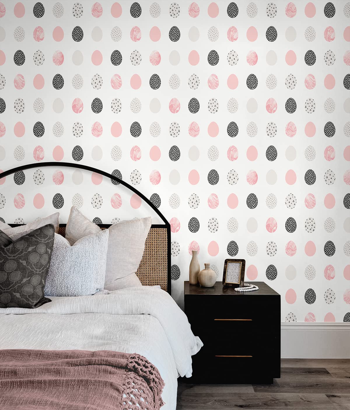 NextWall Mod Eggs Peel and Stick Wallpaper - Self-Adhesive Removable Wallpaper for Home Decor, Bedroom, Living Room, Nursery | Easy to Install & Remove
