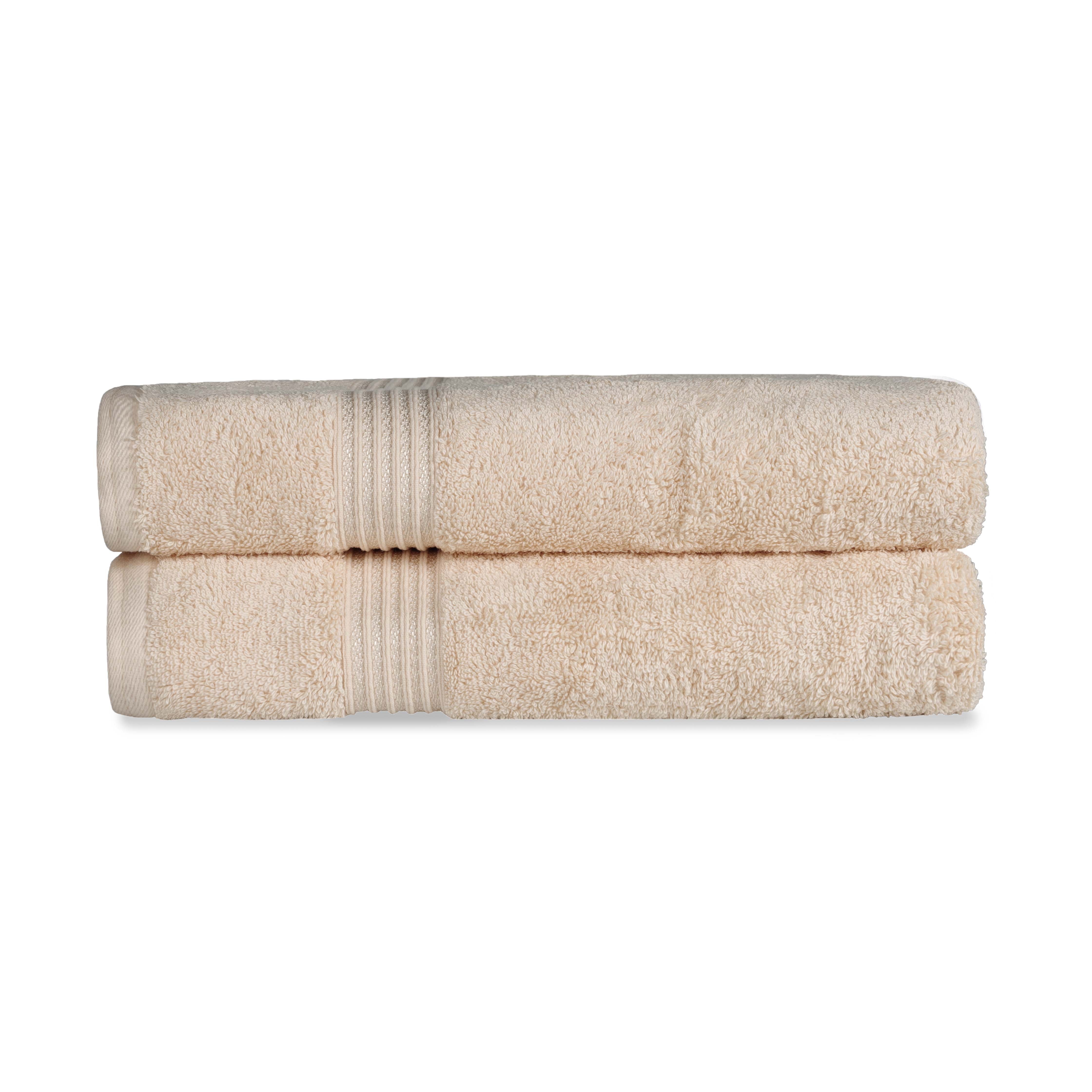 Premium Egyptian Cotton Bath Towel Set of 2 - Ultra Soft, Highly Absorbent Luxury Bath Sheets for Spa, Hotel & Home Use - 100% Long-Staple Cotton Bath Towels for Shower, Beach & Gym