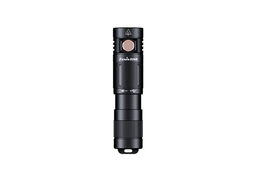 Fenix E09R Rechargeable Flashlight 600 Lumens - Compact High Output LED Torch for Camping, Hiking & Emergency Use